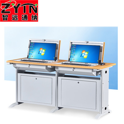 TN-JT005双工位显示器隐藏教学桌